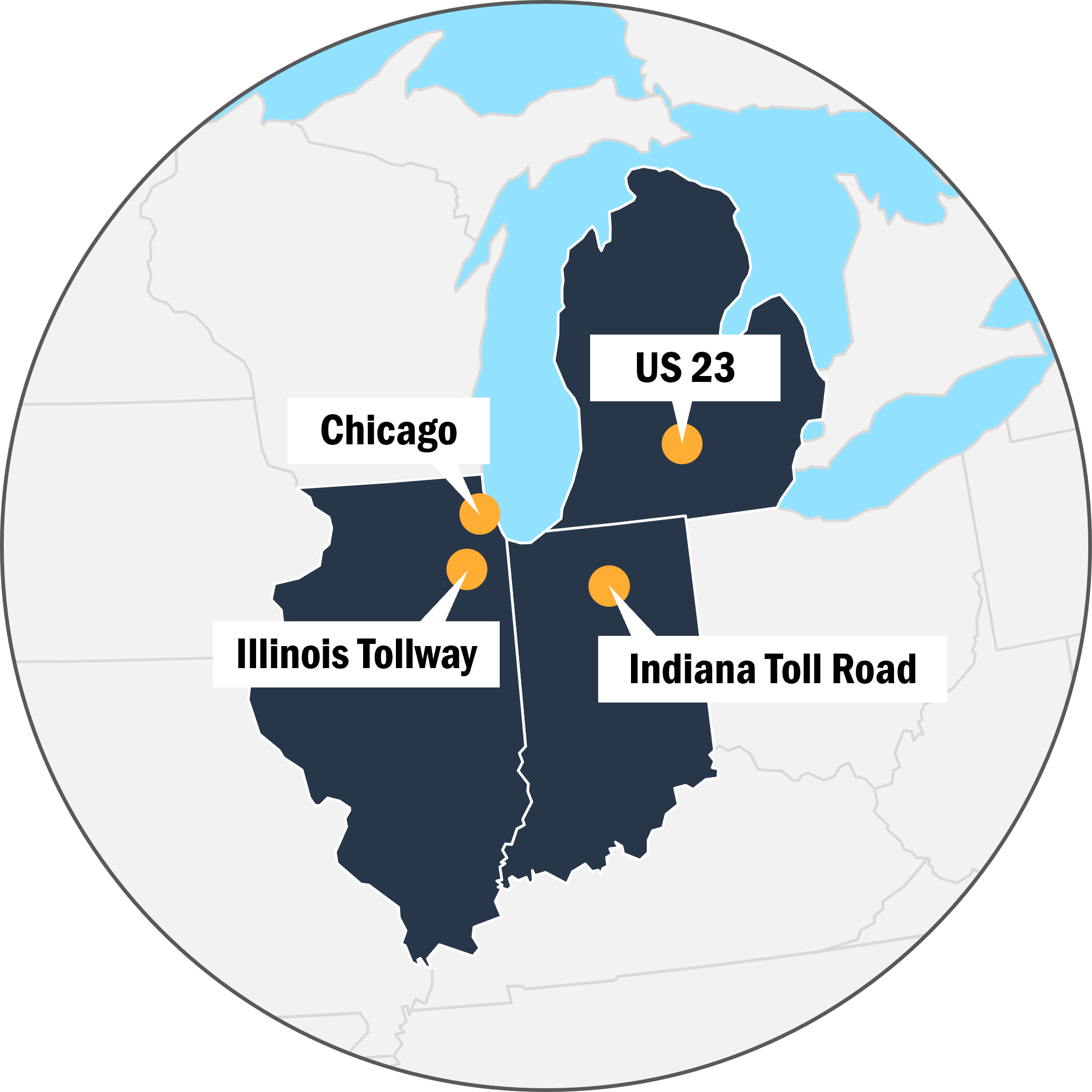 chicago tollway map